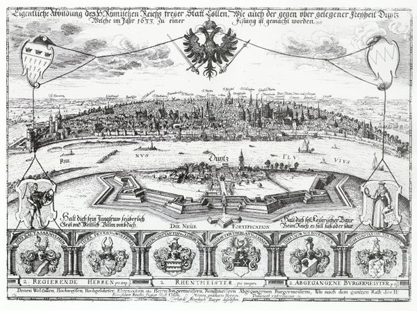 Plan der Stadt Köln von Wenzel Hollar 1633