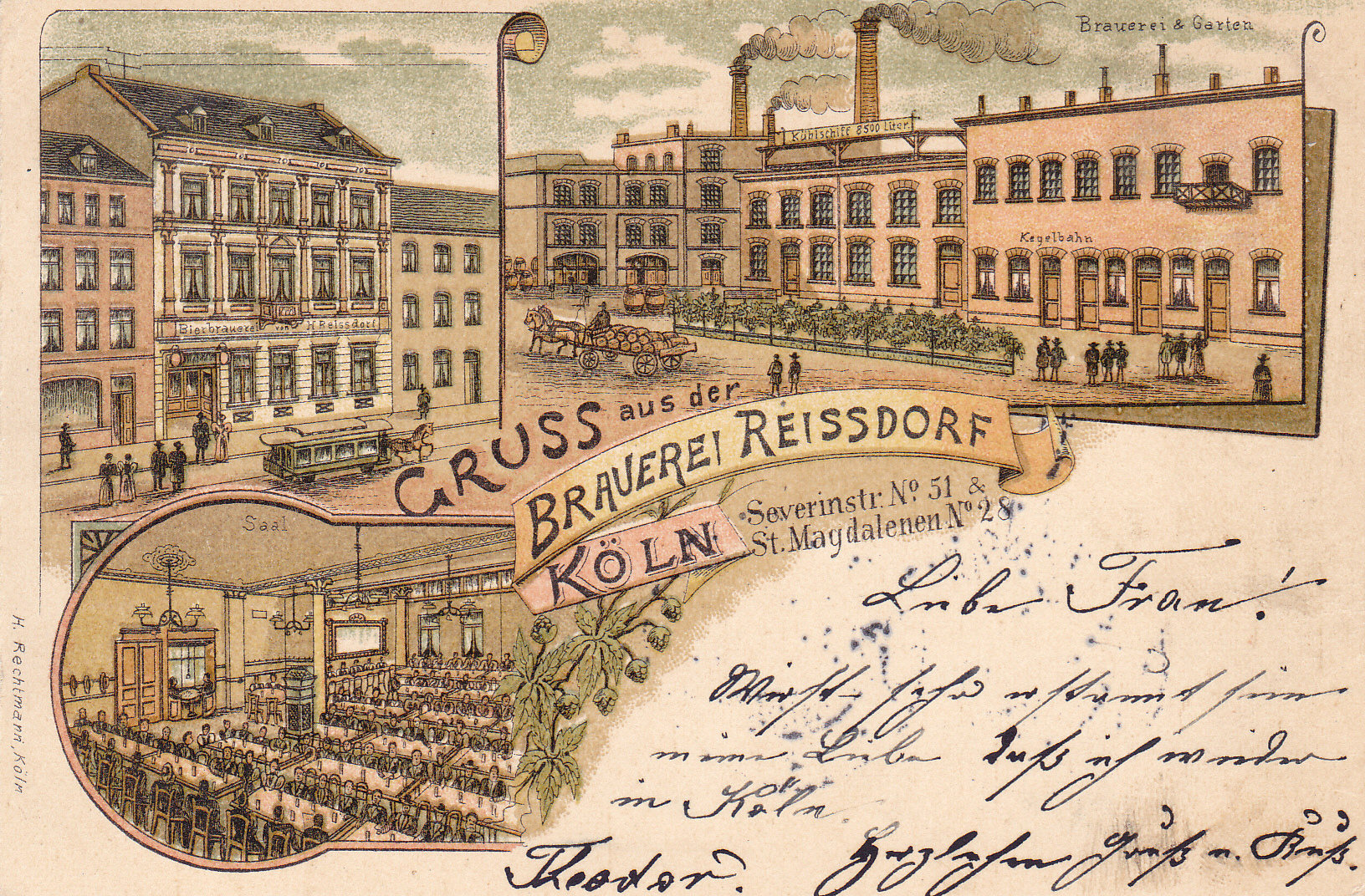 Brauerei Reissdorf um 1898