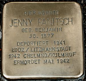 Stolperstein Jenny Panitsch