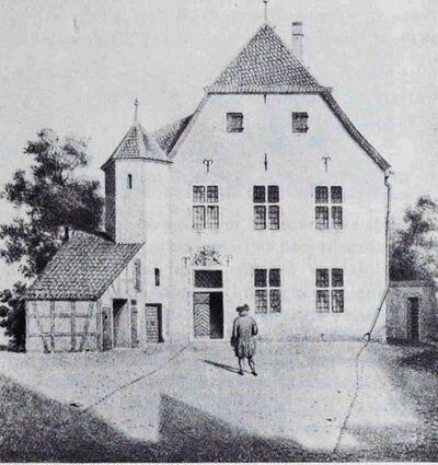 Die Rechtschule gegenüber dem Minoritenkloster, nach Odenthal, 1850