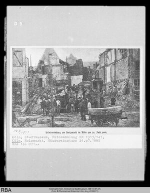 Holzmarkt Häusereinsturz 1885